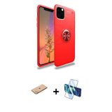 ieg™ iPhone 11 Pro Max Kılıf Yankı Form Prime - Siyah 3D Antistatik Seramik Nano Ekran Koruyucu + Pe