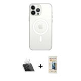 ieg™ iPhone 12 Pro Kılıf Kutup Klasik Serisi - Siyah 6D Mat Seramik Hayalet Nano Ekran Koruyucu + Şe