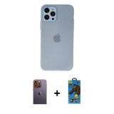 ieg™ iPhone 12 Pro Max Kılıf Atlas Minimal Prime - Siyah 18D Cam Ekran Koruyucu + Sarı Neon Fosforlu