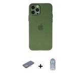 ieg™ iPhone 12 Pro Max Kılıf Atlas Minimal Prime - Siyah Joko Magic 5D Cam + Sarı Renkli Kamera Lens