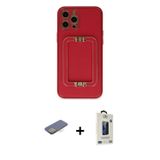 ieg™ iPhone 12 Pro Max Kılıf Kozmos Minimal Prime - Siyah Bilvis Hayalet Cam Ekran Koruyucu + Sarı R