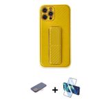 ieg™ iPhone 12 Pro Max Kılıf Yörünge Yansıma - Siyah 3D Antistatik Seramik Nano Ekran Koruyucu + Pem