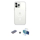 ieg™ iPhone 13 Pro Kılıf Ahenk Yansıma Prime - Siyah 3D Antistatik Seramik Nano Ekran Koruyucu + Pem