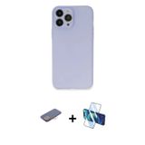 ieg™ iPhone 13 Pro Kılıf Atlas Minimal Prime - Siyah 3D Antistatik Seramik Nano Ekran Koruyucu + Pem