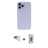 ieg™ iPhone 13 Pro Max Kılıf Atlas Minimal Prime - Siyah Bilvis 3D Cam Ekran Koruyucu + Gökkuşağı Pe