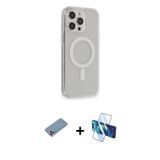 ieg™ iPhone 13 Pro Max Kılıf Pusula Çizgi Koleksiyonu - Siyah 3D Antistatik Cam Ekran Koruyucu + Pem