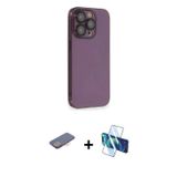 ieg™ iPhone 13 Pro Max Kılıf Siluet Minimal Özel Seri - Siyah 3D Antistatik Cam Ekran Koruyucu + Pem