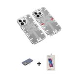 ieg™ iPhone 13 Pro Max Kılıf Ufuk Doku Prime - Siyah Joko 5D Cam + Sarı Renkli Kamera Lens Koruma Ca