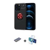 ieg™ iPhone 13 Pro Max Kılıf Yankı Form Prime - Siyah 3D Antistatik Cam Ekran Koruyucu + Sarı Renkli