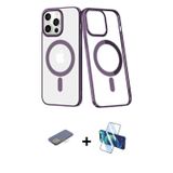 ieg™ iPhone 13 Pro Max Kılıf Yörünge Minimal - Siyah 3D Antistatik Cam Ekran Koruyucu + Sarı Renkli