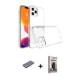 ieg™ iPhone 13 Pro Max Kılıf Zirve Doku - Siyah Bilvis Hayalet Cam Ekran Koruyucu + Sarı Renkli Kame