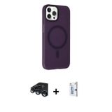 ieg™ iPhone 15 Pro Kılıf Çekirdek Modern Prime - Siyah Bilvis 0.18mm Plus Cam Ekran Koruyucu + Laciv