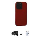 ieg™ iPhone 15 Pro Kılıf Doruk Asil Koleksiyonu - Siyah Bilvis 0.18mm Plus Cam Ekran Koruyucu + Gümü