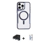 ieg™ iPhone 15 Pro Kılıf Yadigar Klasik Özel Seri - Siyah Bilvis 0.18mm Plus Cam Ekran Koruyucu + La
