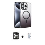 ieg™ iPhone 15 Pro Max Kılıf Ahenk Doku Özel Seri - Siyah Bilvis 0.18mm Plus Cam Ekran Koruyucu + Gr