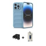 ieg™ iPhone 15 Pro Max Kılıf Atlas Koleksiyonu - Siyah Bilvis Hayalet Cam Ekran Koruyucu + Siyah Raz