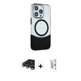 ieg™ iPhone 15 Pro Max Kılıf Çekirdek Asil Özel Seri - Siyah Bilvis 0.18mm Plus Cam Ekran Koruyucu +