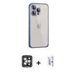 ieg™ iPhone 15 Pro Max Kılıf Eksen Form Serisi - Siyah Bilvis 0.18mm Plus Cam Ekran Koruyucu + Gri P