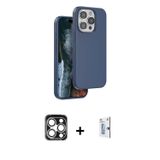 ieg™ iPhone 15 Pro Max Kılıf Kıvılcım Çizgi Serisi - Siyah Bilvis 0.18mm Plus Cam Ekran Koruyucu + G