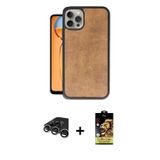 ieg™ iPhone 15 Pro Max Kılıf Kıvılcım Işık Serisi - Siyah Buffer Cam Ekran Koruyucu + Gümüş Raze Met