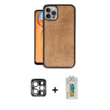 ieg™ iPhone 15 Pro Max Kılıf Kıvılcım Işık Serisi - Siyah Polymer Nano Ekran Koruyucu + Gümüş PVD Me