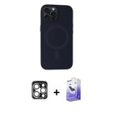 ieg™ iPhone 15 Pro Max Kılıf Kutup Serisi - Siyah Bilvis 5in1 5D Magic Hayalet Cam Ekran Koruyucu +