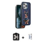 ieg™ iPhone 15 Pro Max Kılıf Nova Form Koleksiyonu - Siyah Bilvis 0.18mm Plus Cam Ekran Koruyucu + T
