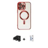 ieg™ iPhone 15 Pro Max Kılıf Nova Işık Özel Seri - Siyah Bilvis 0.18mm Plus Cam Ekran Koruyucu + Siy