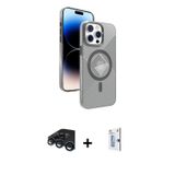 ieg™ iPhone 15 Pro Max Kılıf Nova Modern Prime - Siyah Bilvis 0.18mm Plus Cam Ekran Koruyucu + Laciv