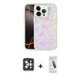 ieg™ iPhone 15 Pro Max Kılıf Odak Prime - Şeffaf Pasifik Cam Ekran Koruyucu + Gri PVD Metal Kamera L
