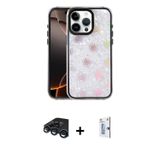 ieg™ iPhone 15 Pro Max Kılıf Odak Prime - Siyah Bilvis 0.18mm Plus Cam Ekran Koruyucu + Lacivert Raz