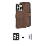 ieg™ iPhone 15 Pro Max Kılıf Siluet Işık Serisi - Siyah Bilvis 0.18mm Plus Cam Ekran Koruyucu + Siya