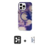 ieg™ iPhone 15 Pro Max Kılıf Ufuk Doku Prime - Siyah Bilvis 0.18mm Plus Cam Ekran Koruyucu + Siyah P