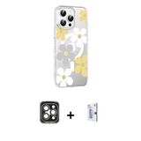 ieg™ iPhone 15 Pro Max Kılıf Yörünge Işık Prime - Siyah Bilvis 0.18mm Plus Cam Ekran Koruyucu + Gri