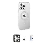 ieg™ iPhone 15 Pro Max Kılıf Yörünge Koleksiyonu - Siyah Bilvis 0.18mm Plus Cam Ekran Koruyucu + Güm