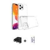 ieg™ iPhone 15 Pro Max Kılıf Zirve Doku - Siyah Bilvis 0.18mm Plus Cam Ekran Koruyucu + Siyah Raze M
