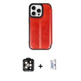 ieg™ iPhone 15 Pro Max Kılıf Zirve Yansıma Serisi - Siyah Bilvis 0.18mm Plus Cam Ekran Koruyucu + Tu