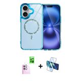 ieg™ iPhone 16 Plus Kılıf Kıvılcım Form Prime - Siyah 3D Antistatik Seramik Nano Ekran Koruyucu + Pe