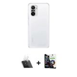 ieg™ Poco F3 Kılıf Zirve Doku - Şeffaf Temperli Cam Ekran Koruyucu + Şeffaf Kamera Lens Koruma Cam
