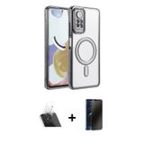 ieg™ Redmi Note 12 Pro 4G Kılıf Zirve Doku Prime - Siyah 3D Antistatik Hayalet Cam Ekran Koruyucu +