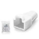 ieg™ Rj45 Konnektör Papuç - 100 Adet Beyaz / Ekonomik Poşet Paket ND2433