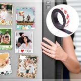 İeg™ Yapışkanlı Şerit Mıknatıs Magnet Kes Kullan Güçlü Sağlam Rulo Çıkarılması Kolay