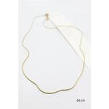 Ieg - Yılan Zincir Kolye - 60Cm - Altın