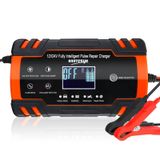 IEIK Araç akü şarj cihazı 12 V/8 A 24 V/4 A otomotiv akıllı akü şarj cihazı akü bakım cihazı, otomobil, kamyon, tekne, motosiklet, çim biçme makinesi, kamyon, SUV, karavan, ATV ve daha fazlası için