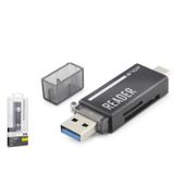 iETOP TC306AC USB Type-C 3.2 Gen1 SD MicroSD Kart Okuyucu 5 Gbps Gri