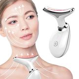 IEWHJX Boyun Yüzü, Yüz ve Boyun Masajı için Sıkılaştırıcı Kırışıklık Giderme Cihazı, Çift Çene Azaltıcı Titreşim Masajı Cilt Bakımı, İyileştirme, Sıkılaştırma, Sıkılaştırma ve Pürüzsüz