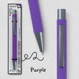 If Bookaroo Lüks Yumuşak Dokulu Siyah Tükenmez Kalem - Şık Tasarım Hediyelik Ajanda ve Defter Kalemi - Purple