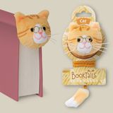 If Booktails Gözlüklü Pelüş Hayvan Figürlü Kitap Ayracı - Eğlenceli Çocuk ve Doğum Günü Hediyesi - Cat