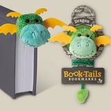 If Booktails Gözlüklü Pelüş Hayvan Figürlü Kitap Ayracı - Eğlenceli Çocuk ve Doğum Günü Hediyesi - Dragon