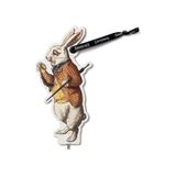 If Eclectionery Flat Kalemli Kitap Ayracı - Alice In The Wonderland Rabbit Tavşan - Çok Renkli